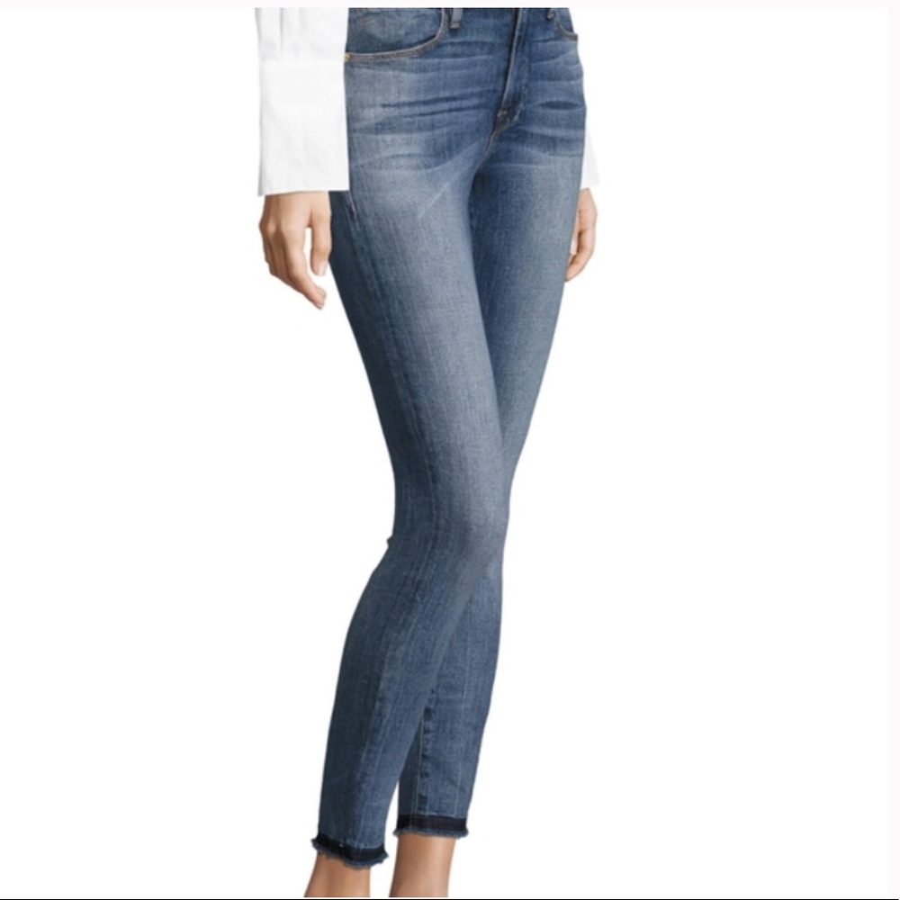 Frame Le High Skinny Jean in Langston Wash